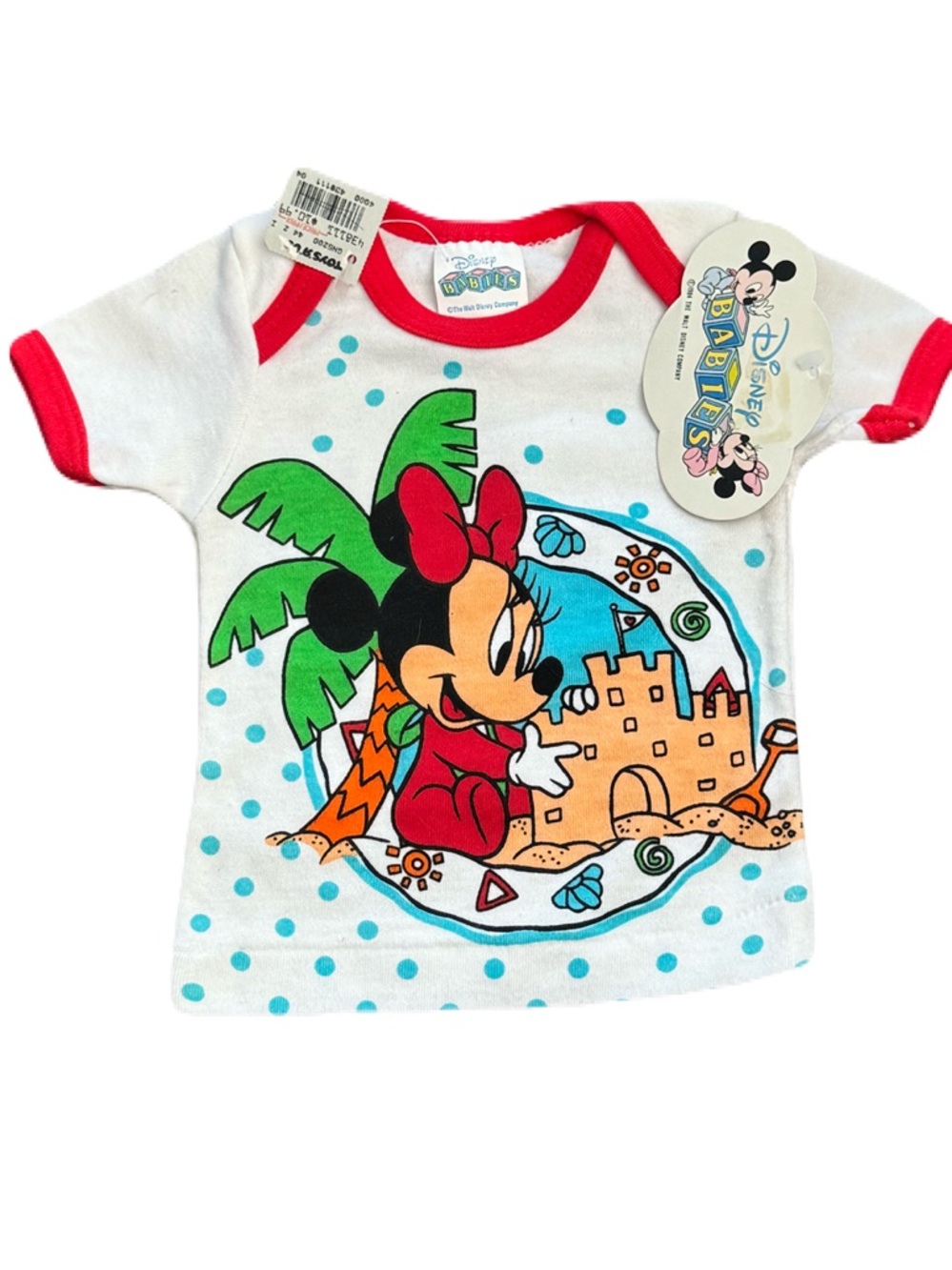 Vintage 1984 Disney Minnie Mouse Baby Shirt Newborn - 6 Months